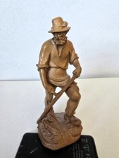 Holzfigur geschnitzt Oberstdorf Bauer mit Sense 14 cm Ohmayer