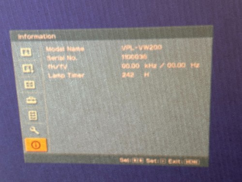 Sony vpl vw200 sxrd - sony, home