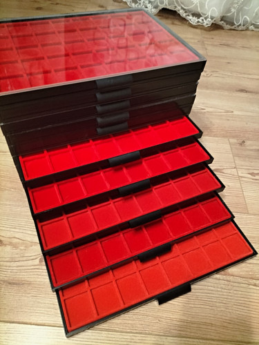 Münzkassette schwarz rot - x,