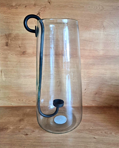 Windlicht glas metall - windlicht, glas/metall