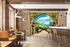 3D Blau Himmel Wolken Q1261