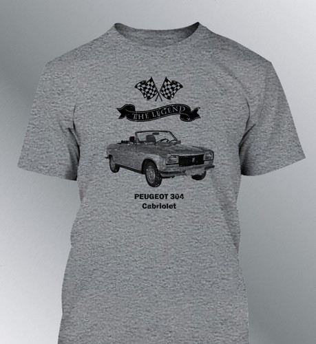 Herren shirt peugeot 304 - herren,