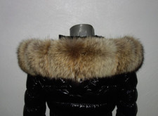 Kojote Pelz Kapuze Kragen Echt