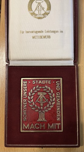 Ddr orden plakette - , mach