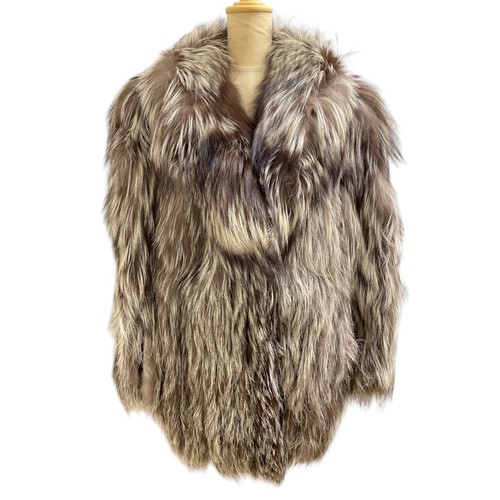Echter silberfuchs pelz mantel - echter,