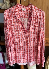 Alba Moda Langarm Bluse V-Ausschnitt mit Pailletten, Gr. 38-40, sh. Maße