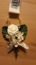 3 Anstecker creme Anzug-Anstecker neu Brautschmuck Hochzeit Accessoires FesteNEU