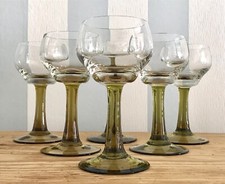 Antik 6 Art Déco Glas Römer