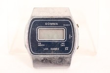 Somma 547 Digital Herrenarmbanduhr 80er Jahre Quartz vintage Ersatzteil HAU