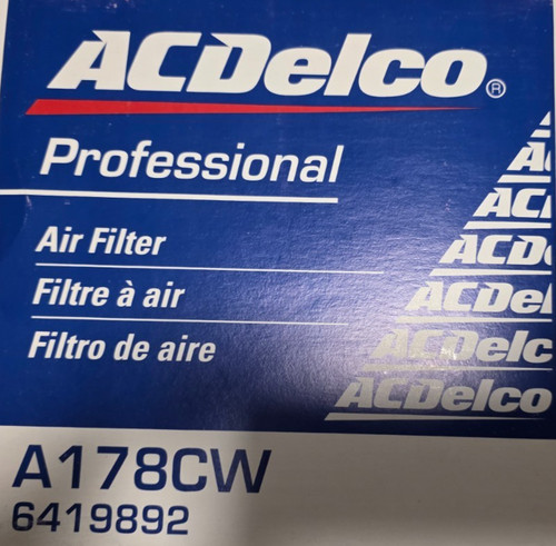 Luftfilter acdelco - luftfilter,
