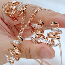 Rose Gold Hochzeit Schmuck Set