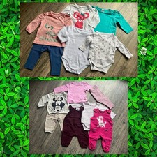 Babykleidung Kleiderpaket Mädchen Gr. 50-68, 13 Teile