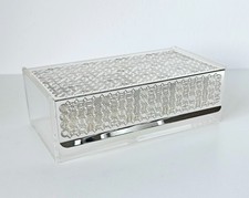 WMF Serviettenbox Design Sigrid Kupetz Schatulle Plexiglas Deckel versilbert