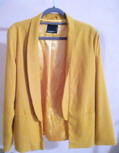Damen blazer l curry - damen, gr.