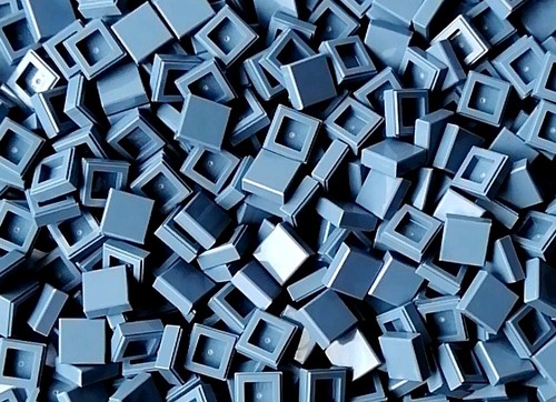 100x lego 1x1 fliese eckig - 1x1,