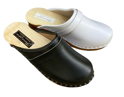 Damen clogs holz - damen, leder