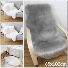 Faux Lammfell Schaffell Teppich Sofa Matte Fell Kunstfell Bettvorleger 65x102cm