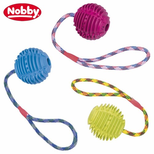 Nobby vollgummi ball mit seil - nobby,
