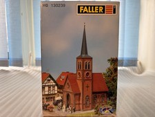 FALLER 130239 Kleinstadt-Kirche, Bausatz patiniertes H0-Modell, OVP, neuwertig