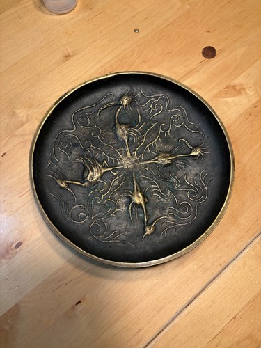 Schwere bronze schale mit - schwere, bronze-schale