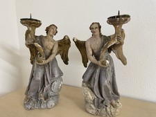Sehr alte heiligenfiguren paar - heiligenfiguren,