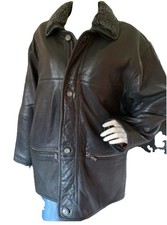 Nappa Lederjacke – Herbst/Winter – schwarz – Größe 52