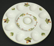 Eier Platte Glückliche Hühner Pfalzkeramik Eierplatte Servierplatte Huhn Hahn