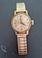 ZentRa 2000 Damen Armbanduhr 50er 60er Jahre schmal stilvoll vergoldet