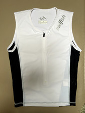 Sailfisch Top Triathlon Shirt Sleeveless Männer Funktionstank XS, weiß-schwarz