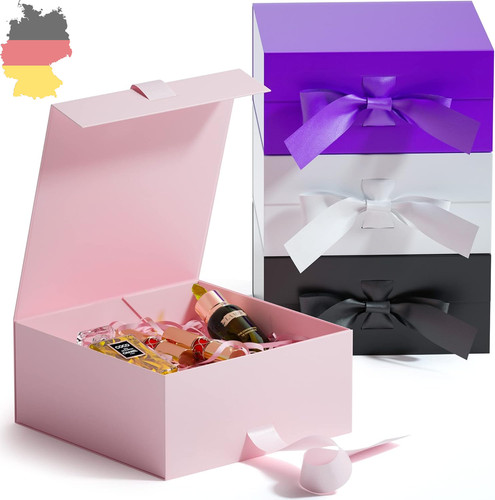 Geschenkbox quadrat mit - quadrat,