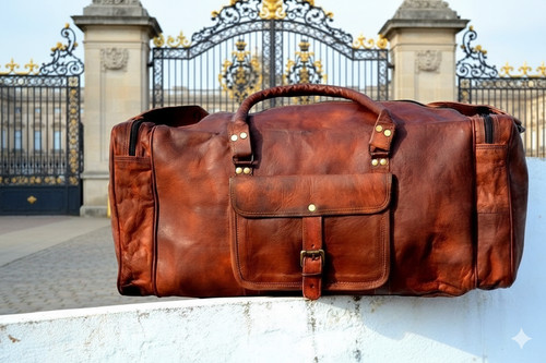 Leder tasche duffel reise - leder,