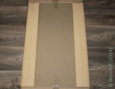 NOBILIA Tür Glasschrank mit Riegel natura hell 90,3 x 59,4cm Mattglas