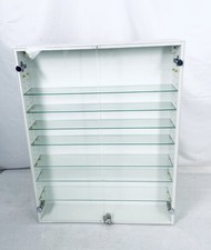 Vitrine Ausstellungskasten Schaukasten Wandschrank Glas mit Schloss GEPRÜFT