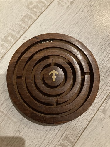 Rundes holzspiel labyrinth - rundes,