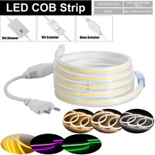 230V COB LED Streifen Stripe Lichtband Lichtschlauch Kette Wasserdicht 240LEDs/M