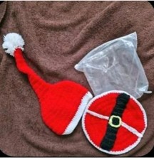 sehr süßes Baby neugeborenen Shooting Outfit ** Weihnachten** Gehäckelt, Unisex