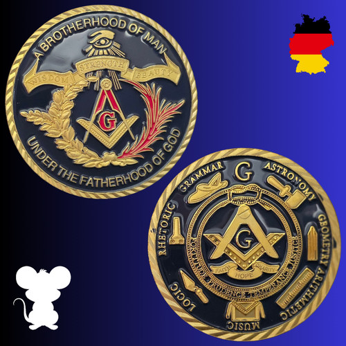 Münze freimaurer - münze, 📐freimaurer