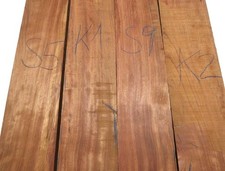 1x Bubinga Holz Rosenholz