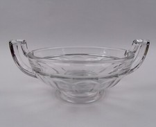 Val St. Lambert Art Déco Obst Früchte Henkel Schale 1930 Pressglas Dm 23,5 cm