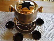 Fondue Set  Silit + 6 Keramikschalen + Rechaud   Karussell Vintage.