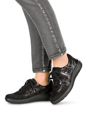 Vamos Schnürschuhe Schuhe Sneaker Sportschuhe Leder schwarz 10 44,5 Weite H