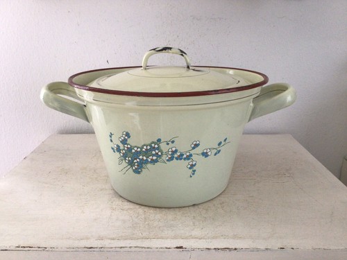 Alte emaille terrine shabby - terrine,