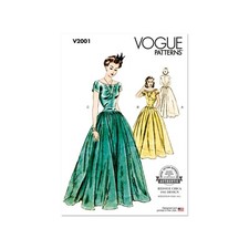 Vogue Schnittmuster V2001 - Vintage - Kleid - Abendkleid - frühe 40er Jahre