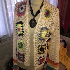 Häkeljacke M/s Neu Häkel Jacke Weste Hippie Patchwork Granny Square