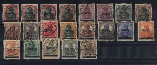 Saargebiet lot briefmarken - saargebiet,, 1