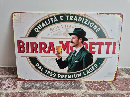 Birra moretti blechschild bier - birra,
