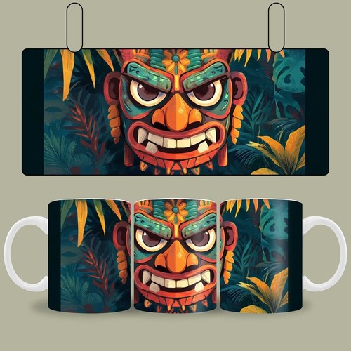 Kaffeetasse tiki maske tasse - kaffeetasse,