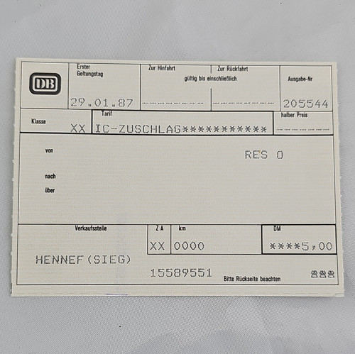 Deutsche bahn ticket - deutsche,