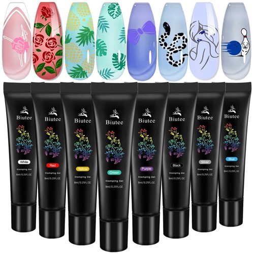 Stamping gel set - 8, 8ml