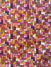 Vintage 60er 70er Jahre Vorhang Stoff